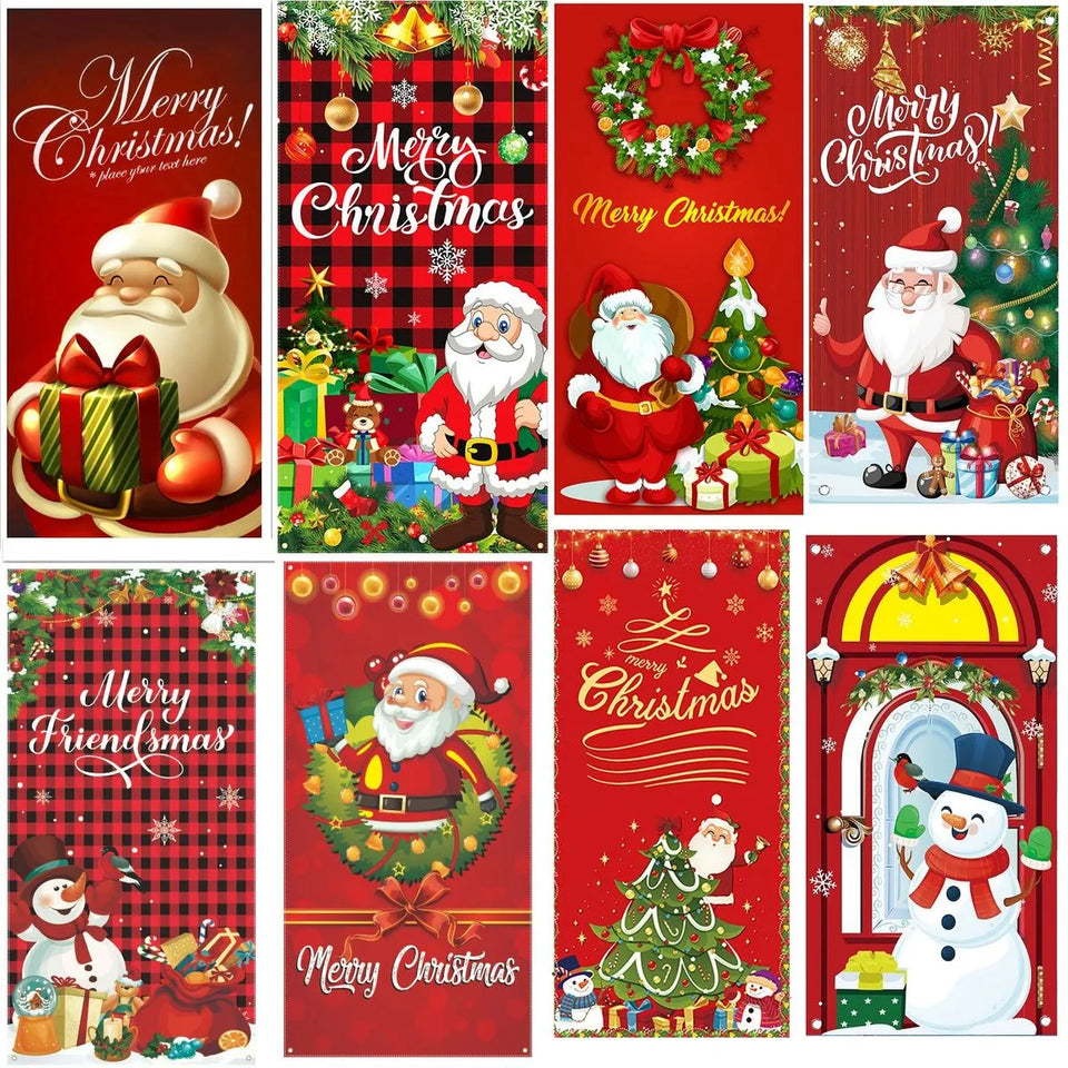 FUNDA PARA PUERTA NAVIDEÑA