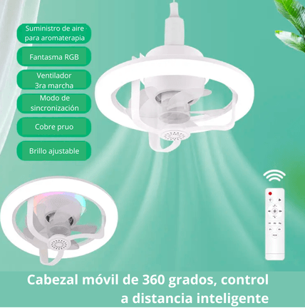 💡❄️ FOCO VENTILADOR 3 EN 1 CON AROMATIZADOR – TECNOLOGÍA INTELIGENTE PARA TU HOGAR