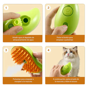 CEPILLO DE VAPOR PARA MASCOTAS 🐱🐶 | ENVÍO GRATIS