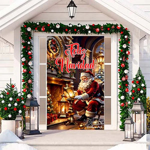 FUNDA PARA PUERTA NAVIDEÑA