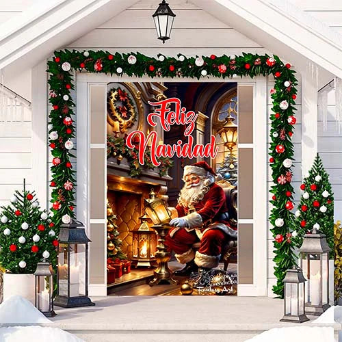 FUNDA PARA PUERTA NAVIDEÑA