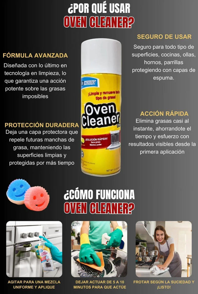 Removedor Saca Quita Grasa Espuma Oven Cleaner Easy Off Lata X 1 Und