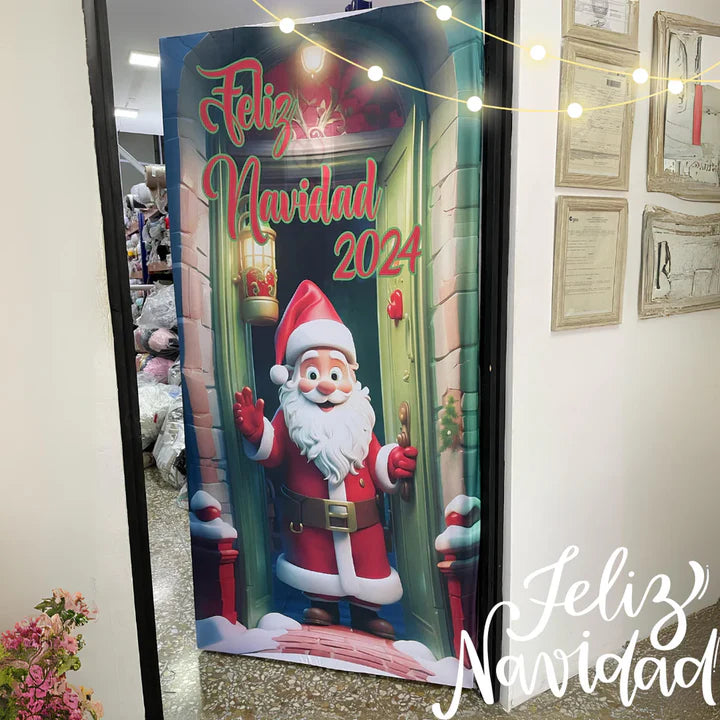 FUNDA PARA PUERTA NAVIDEÑA